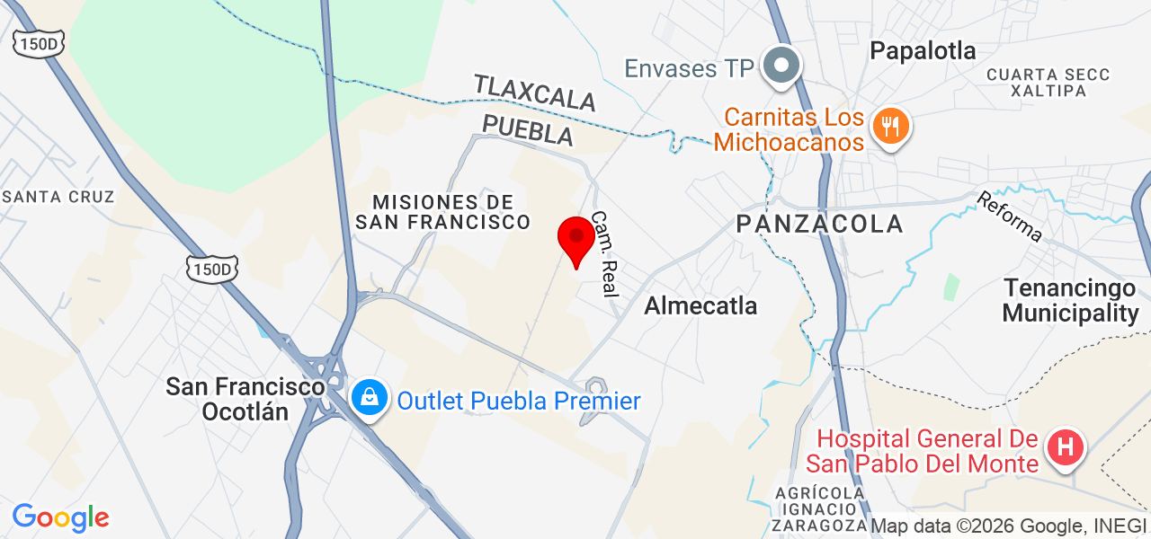 Epiphany Bienestar Integral - Puebla - Cuautlancingo - Map