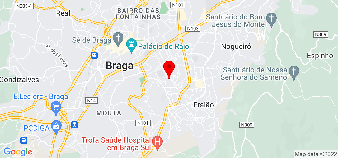 Andr&eacute; Macleuri - Braga - Braga - Mapa