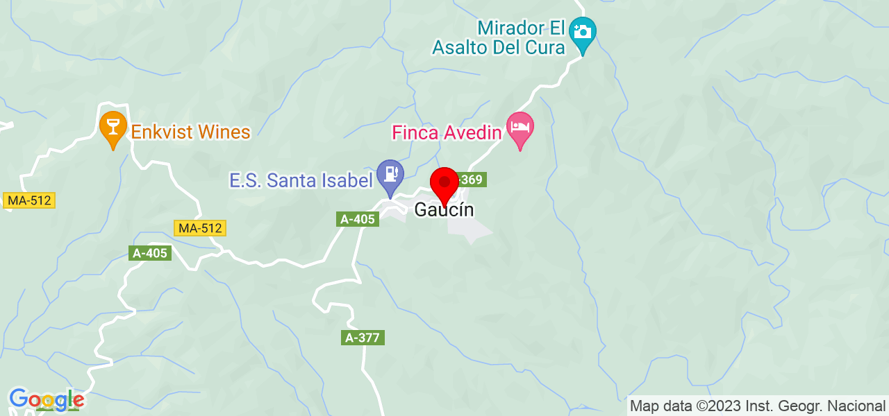 Pedro Hidalgo - Andalucía - Gaucín - Mapa