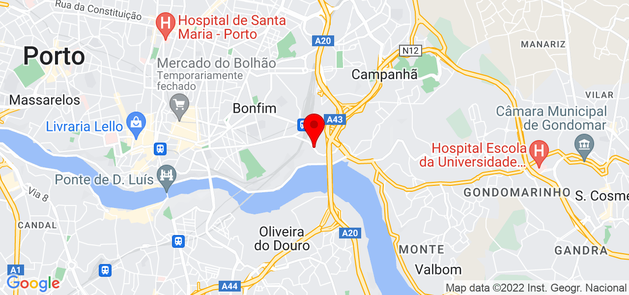 Claudia Ferreira - Porto - Porto - Mapa