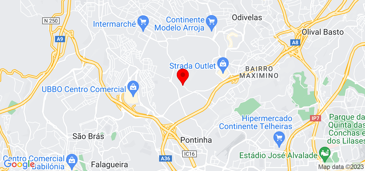 Artur Bandeira de Melo - Lisboa - Odivelas - Mapa