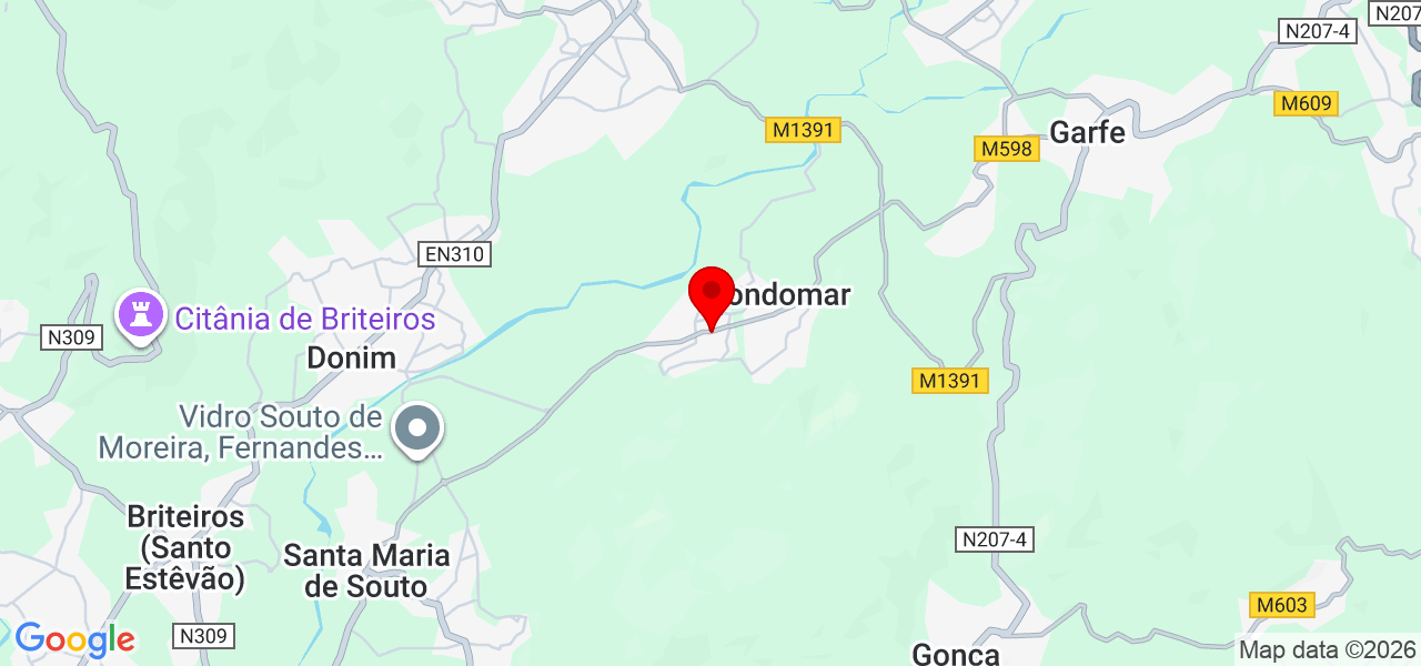 Maria Mendes - Braga - Guimarães - Mapa