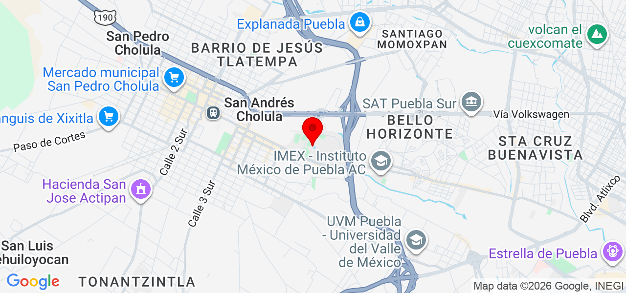 LG CENTRO DE LAVADO - Puebla - San Andrés Cholula - Map