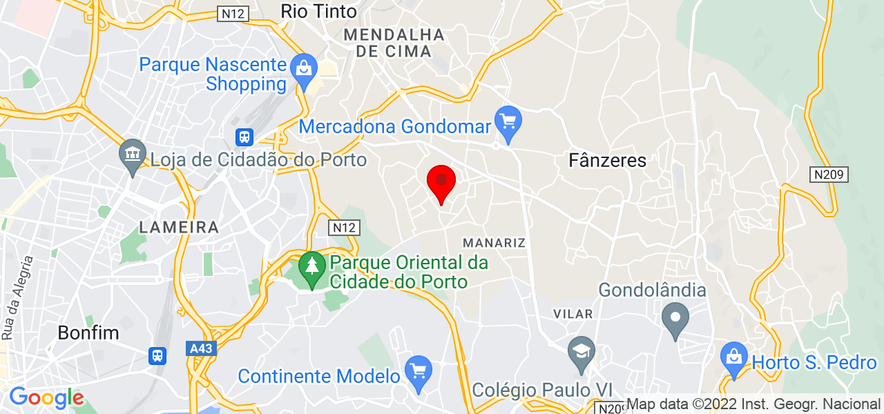 Jorge Fonseca - Porto - Gondomar - Mapa