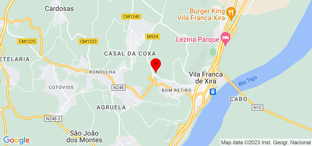 Maycon afonso - Lisboa - Vila Franca de Xira - Mapa