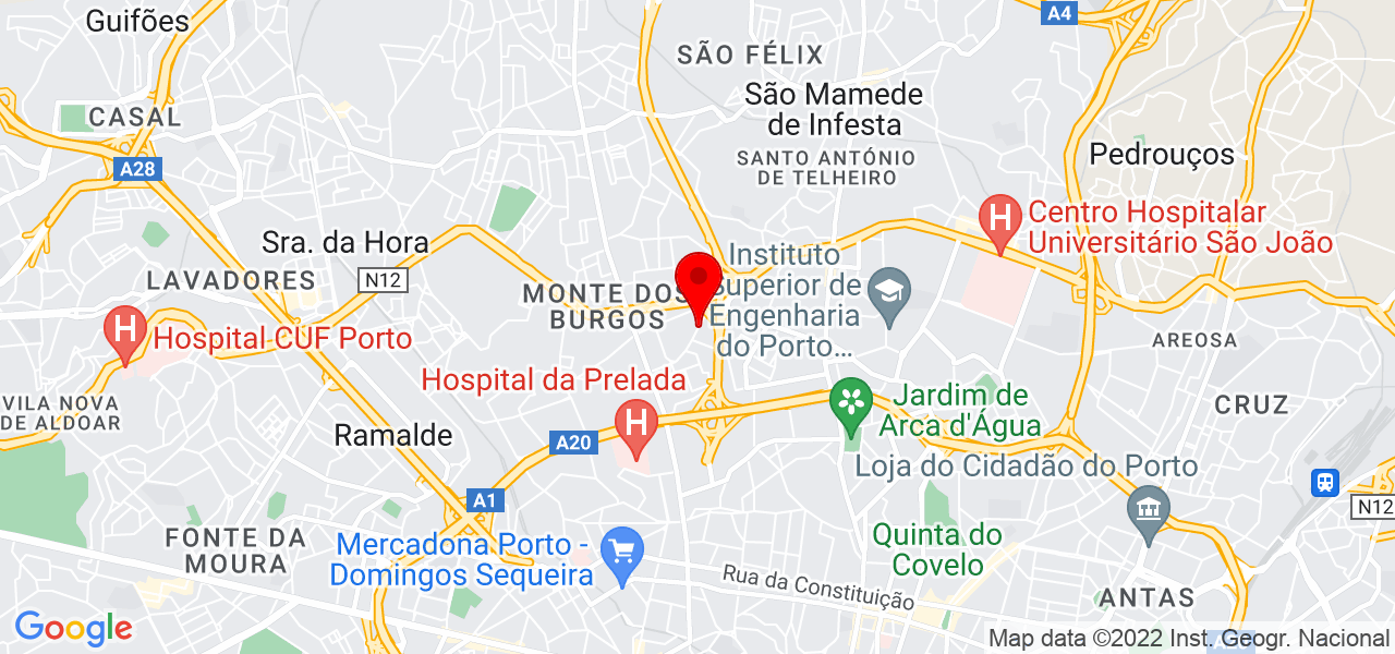 Jos&eacute; Lu&iacute;s Guimar&atilde;es - Porto - Porto - Mapa