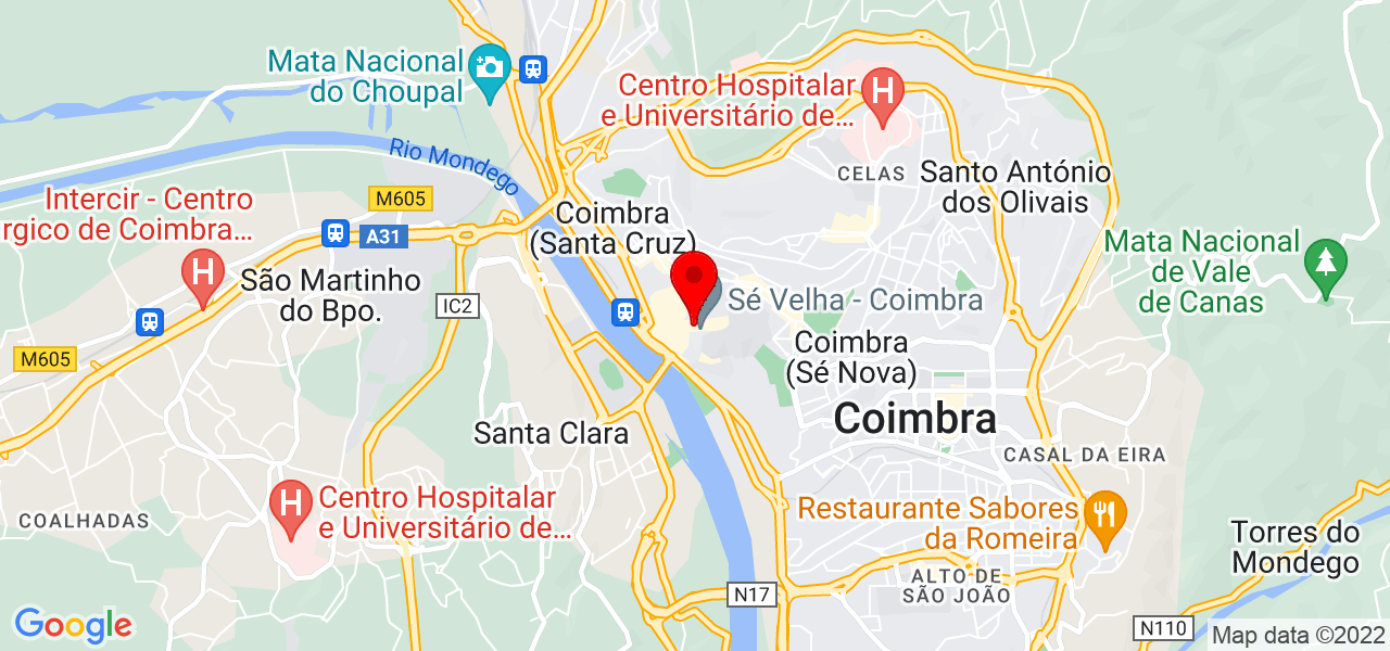 Vitória Rossi - Coimbra - Coimbra - Mapa