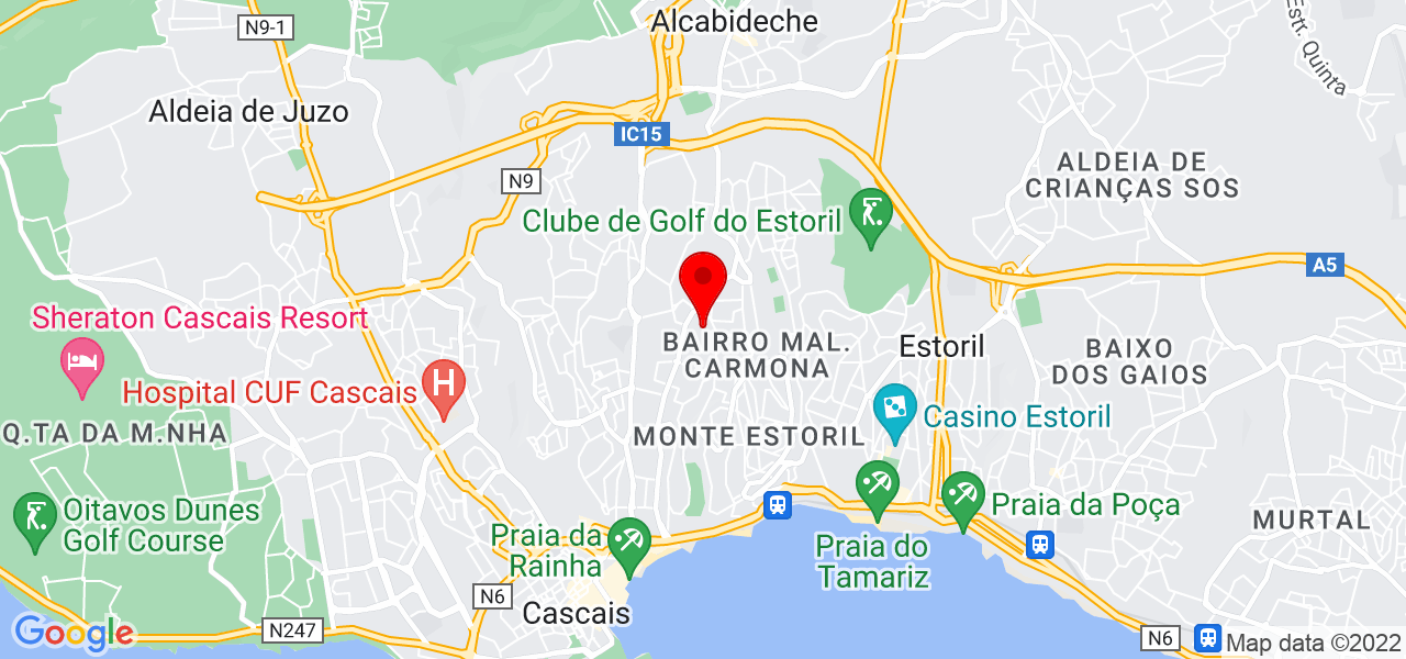 Patr&iacute;cia Marques - Lisboa - Cascais - Mapa