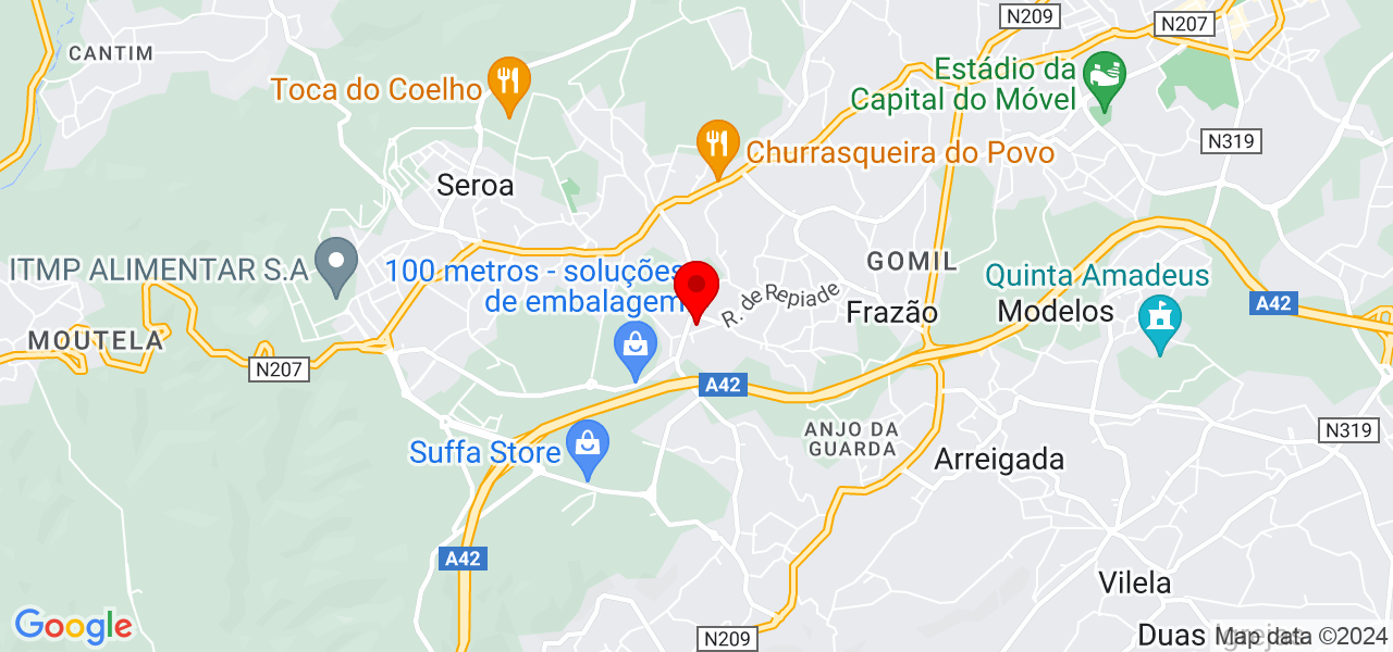 Beatriz - Porto - Paços de Ferreira - Map
