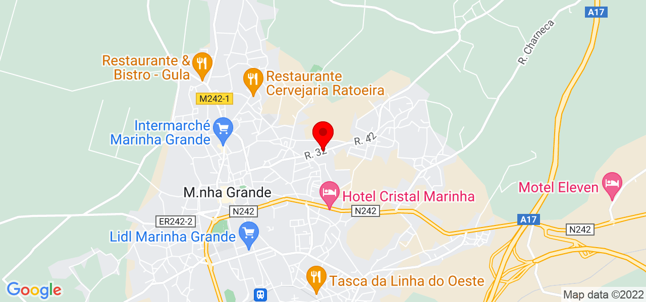 Suellyn Borges - Leiria - Marinha Grande - Mapa