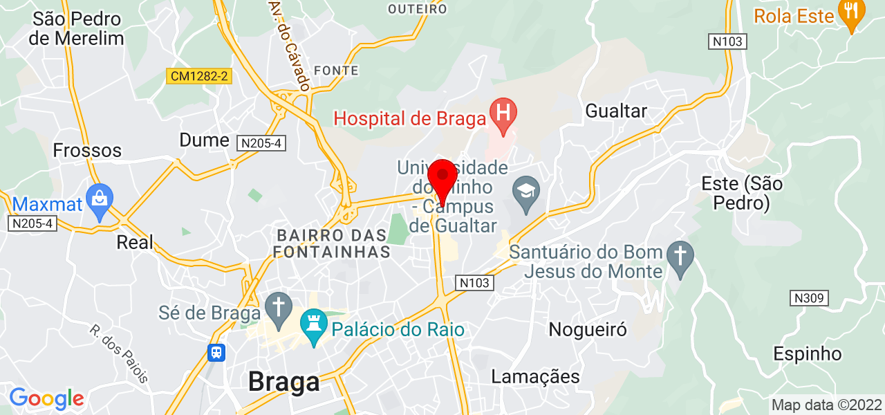 Gisele Britto - Braga - Braga - Mapa