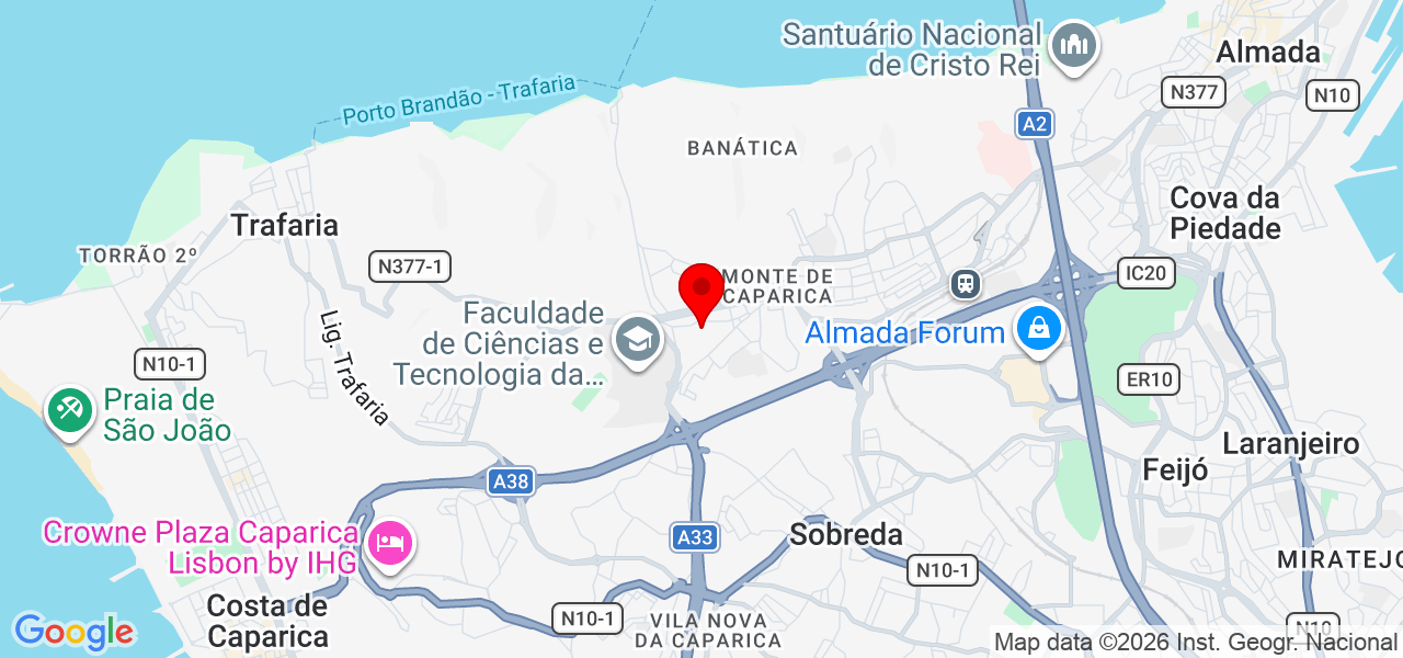 Engeniiring & Constrution - Designação Comercial-Guidingexpression Unipessoal - Setúbal - Almada - Mapa
