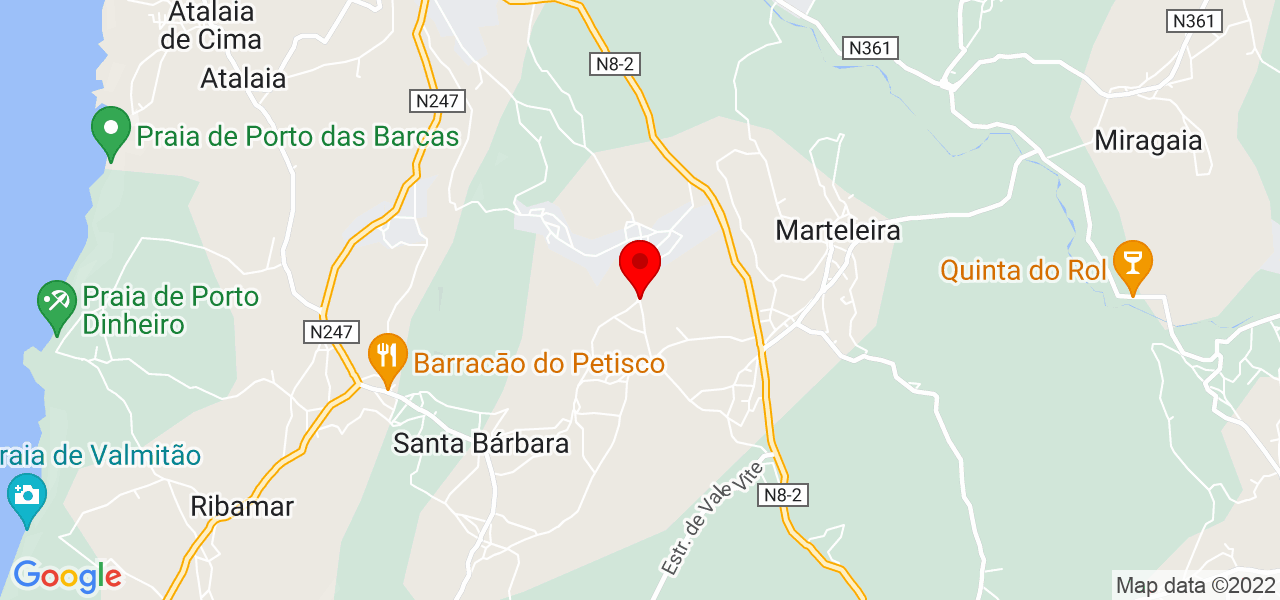 Carla martinho - Lisboa - Lourinhã - Mapa