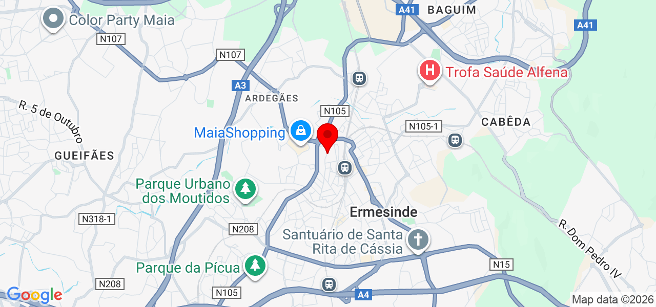 Jezeelec - Porto - Valongo - Mapa