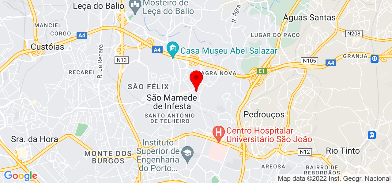 Carolina - Porto - Matosinhos - Mapa