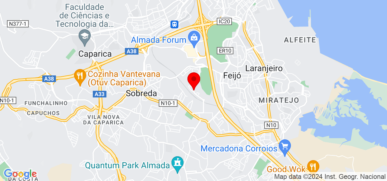 JudyP,R - Setúbal - Almada - Mapa