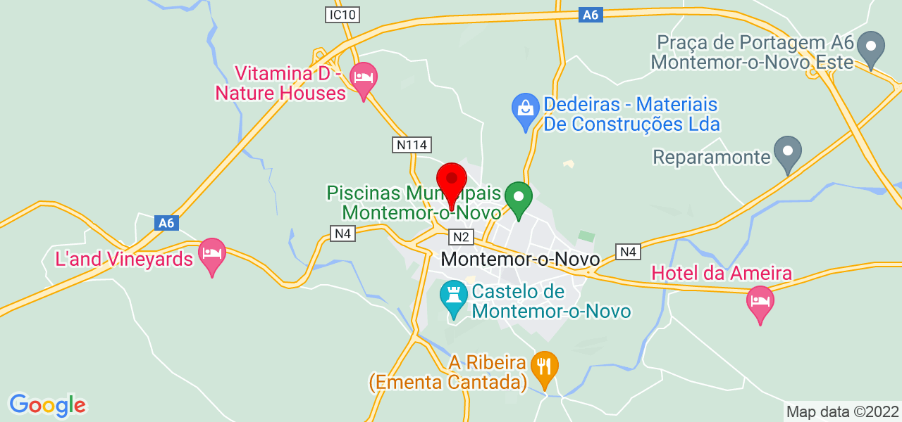 Ant&oacute;nio Bibe - Évora - Montemor-o-Novo - Mapa