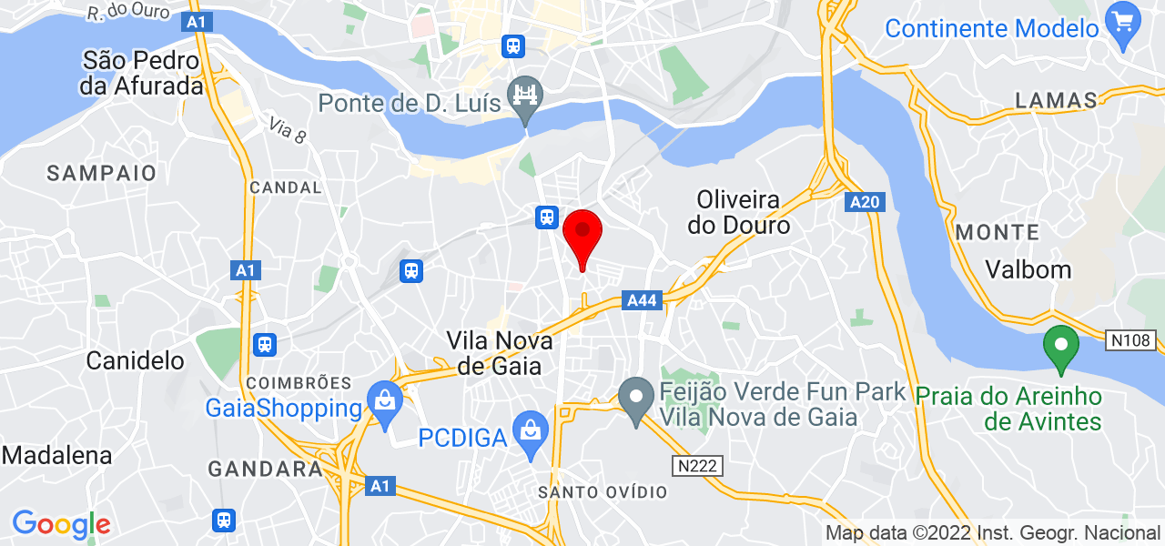 Annabella Lopes - Porto - Vila Nova de Gaia - Mapa