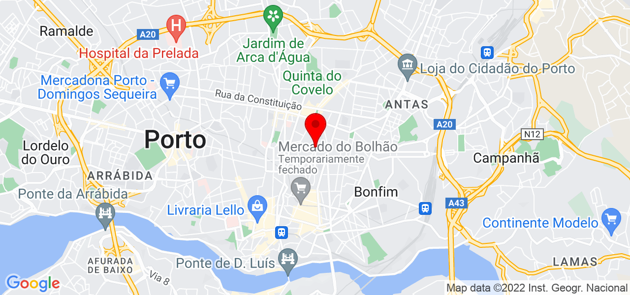 Cristina Repas Gon&ccedil;alves - Porto - Porto - Mapa