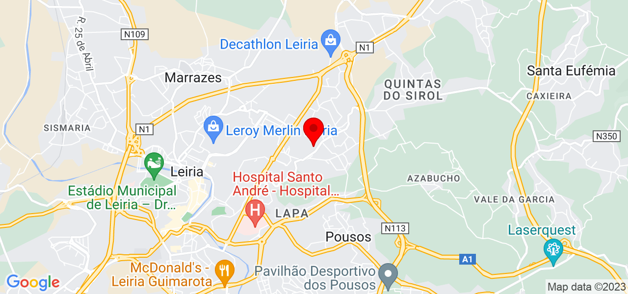 Carolina P&oacute;voas - Leiria - Leiria - Mapa