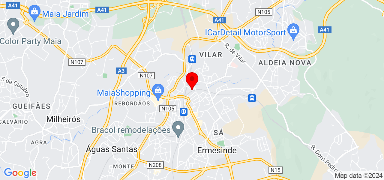 Servi&ccedil;os - Porto - Valongo - Mapa
