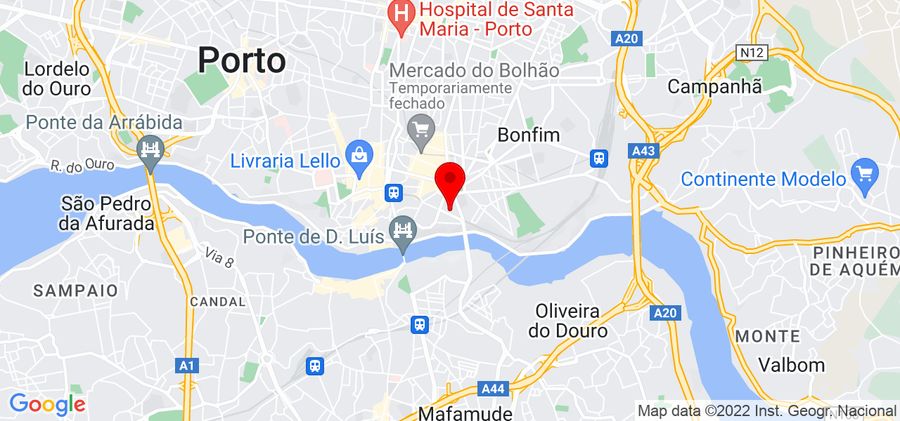 aBOUT PRODU&Ccedil;&Otilde;ES - Porto - Porto - Mapa