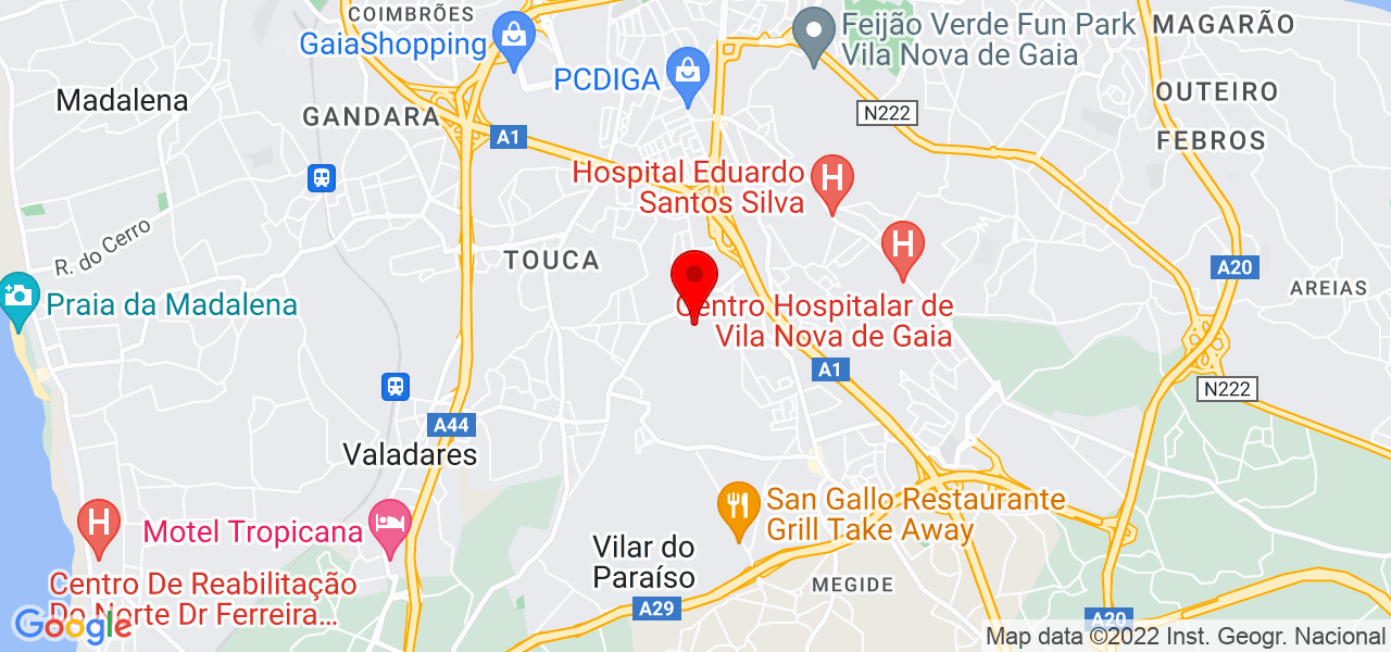 Margarida Rodrigues - Porto - Vila Nova de Gaia - Mapa