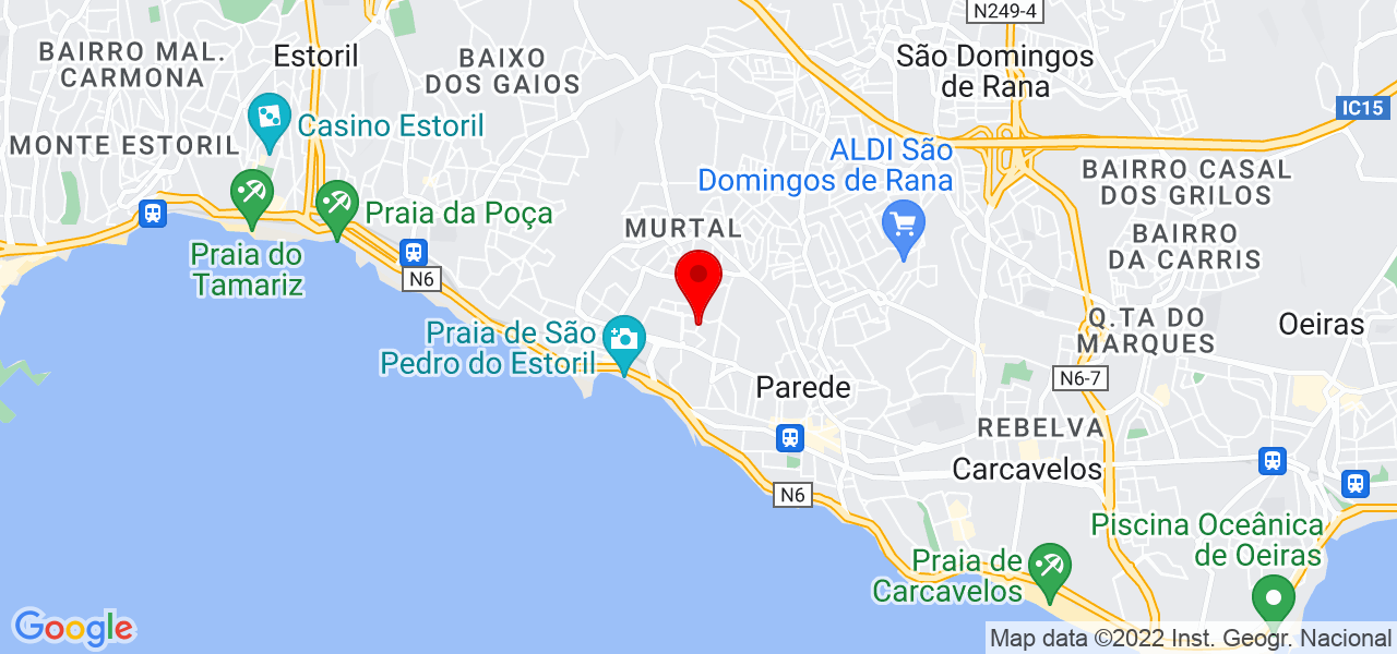Patr&iacute;cia Palma - Lisboa - Cascais - Mapa