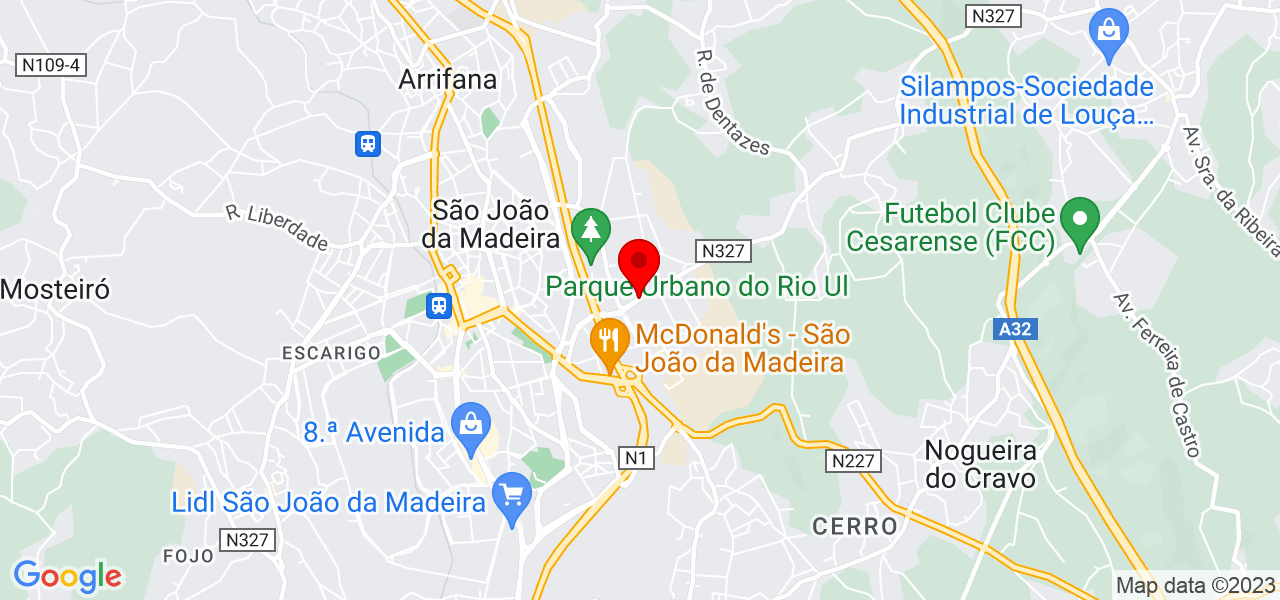 Rafael Silva - Aveiro - São João da Madeira - Mapa