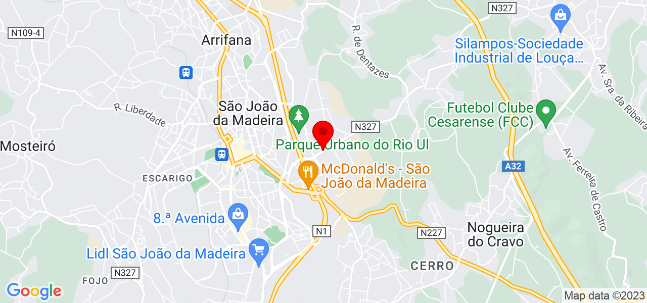Rafael Silva - Aveiro - São João da Madeira - Map