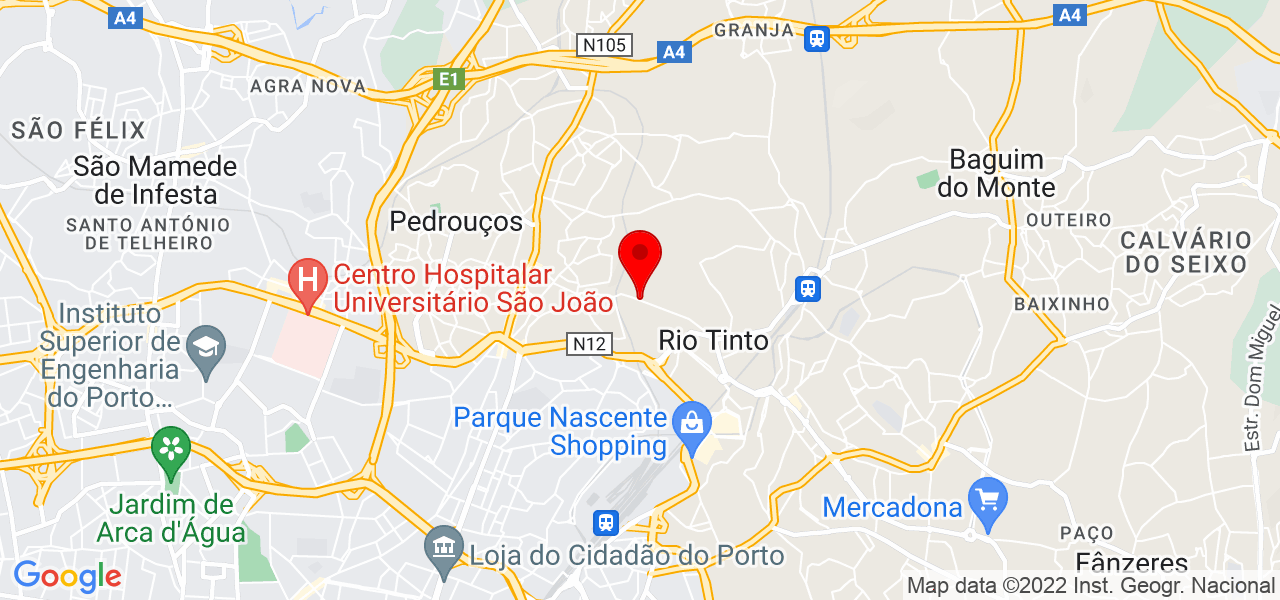 Cl&aacute;udio Alferes - Porto - Gondomar - Mapa