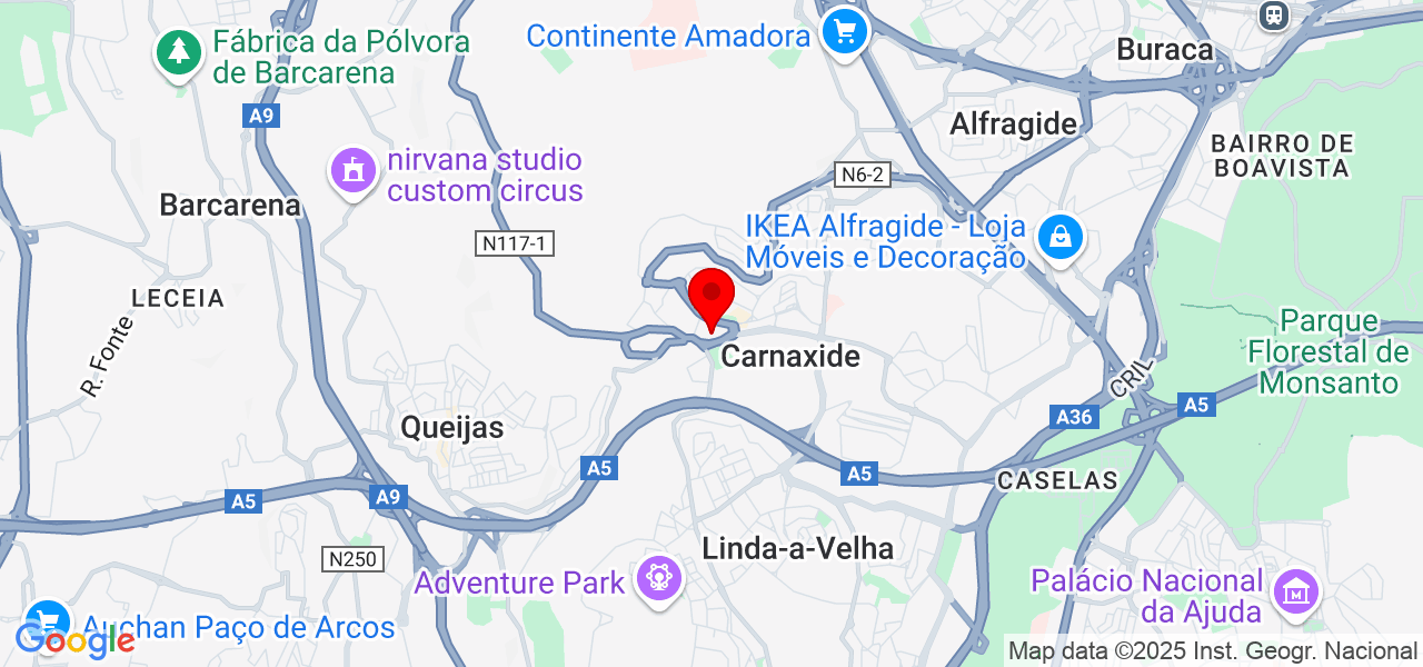 Rodrigo Valentim - Lisboa - Oeiras - Map