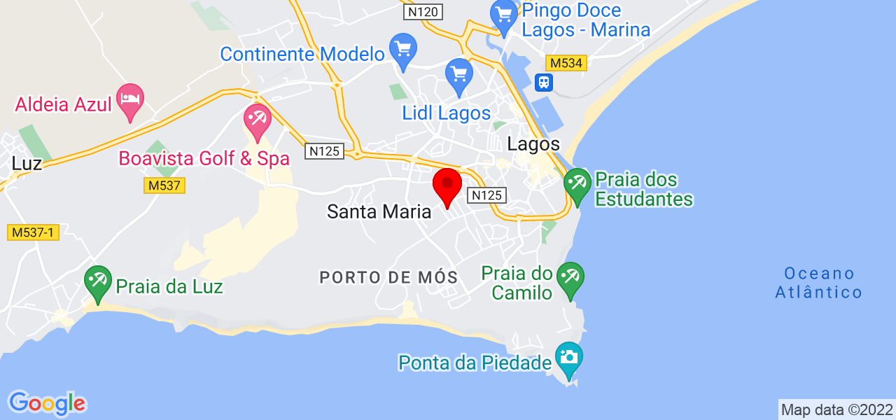 Andr&eacute; Costa - Faro - Lagos - Mapa