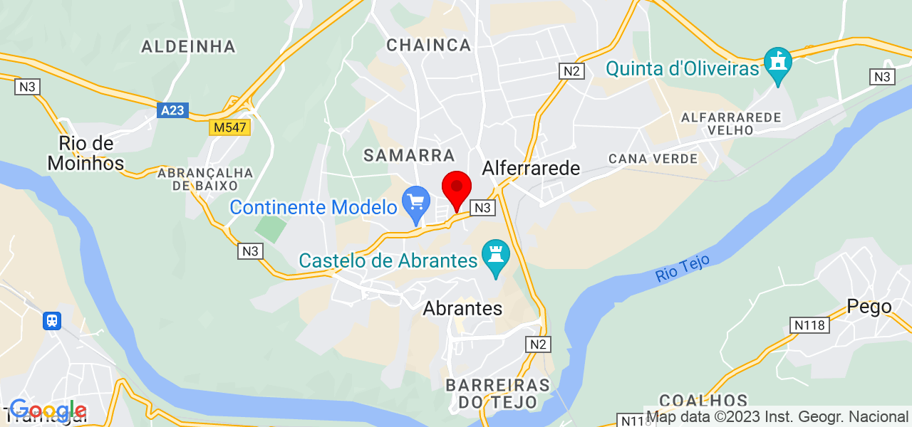 ociOliver - Santarém - Abrantes - Mapa