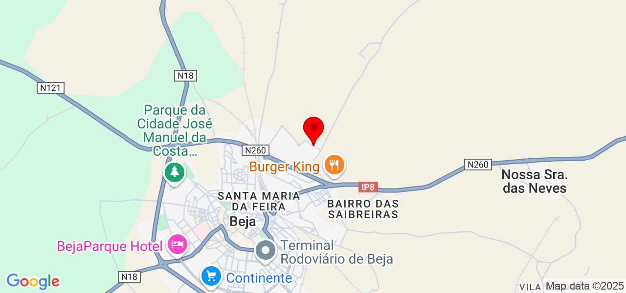 Natura Constru&ccedil;&otilde;es - Beja - Beja - Mapa