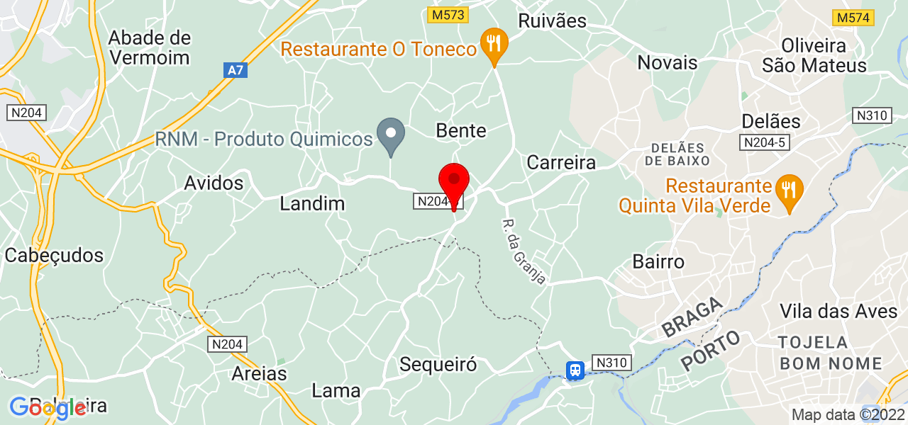 Titto Anima- Anima&ccedil;&atilde;o de Eventos - Braga - Vila Nova de Famalicão - Mapa