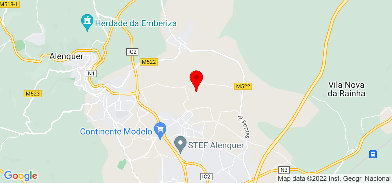 Beatriz Brito - Lisboa - Alenquer - Mapa