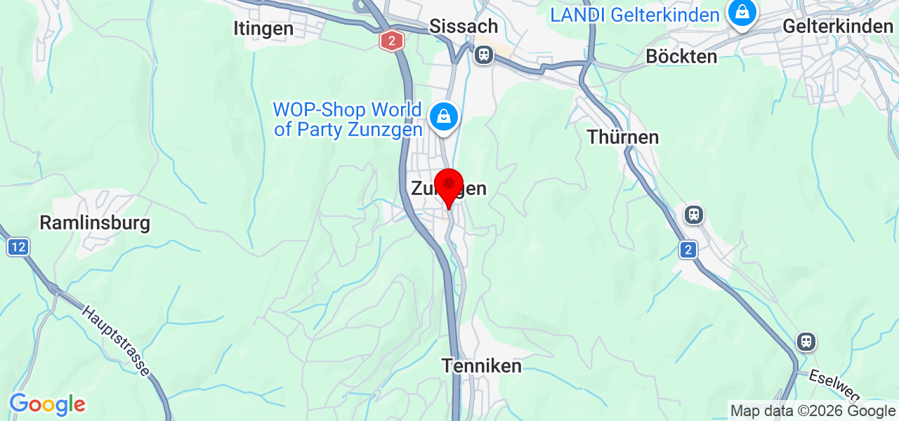 HD-CLEAN - Basel-Landschaft - Zunzgen - Karte