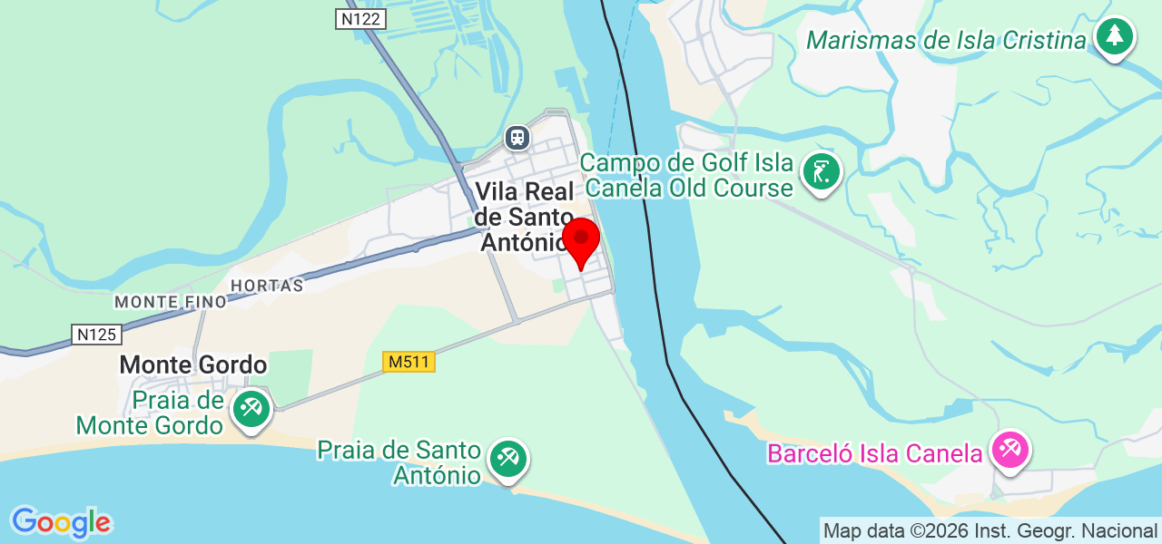 Js construções - Faro - Vila Real de Santo António - Mapa