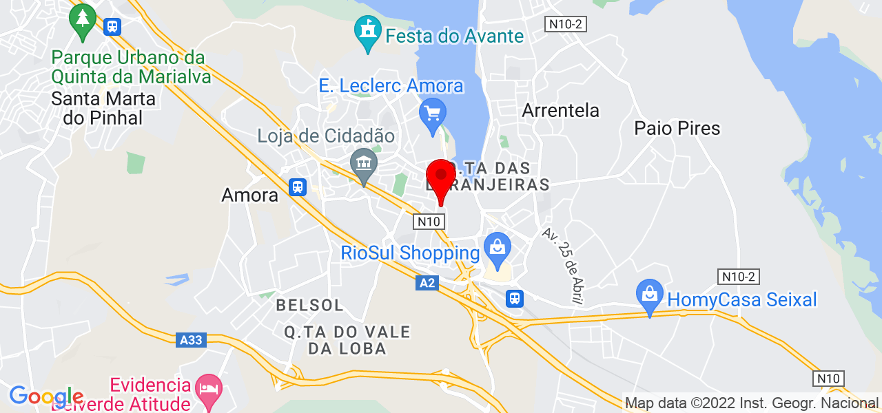 Ferreira - Setúbal - Seixal - Mapa