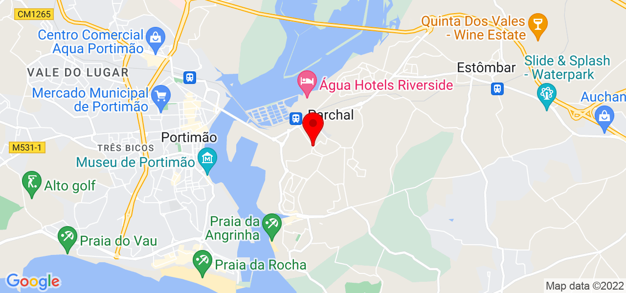 Vera - Faro - Lagoa - Mapa