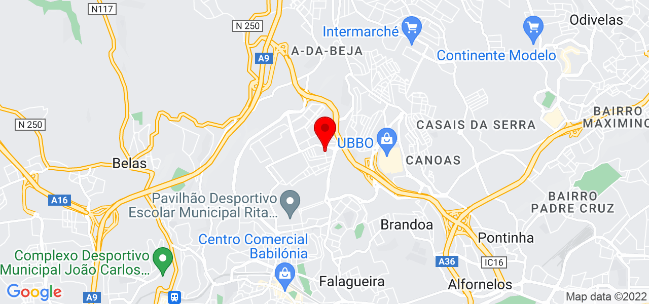 Antonio Nunes - Lisboa - Amadora - Mapa