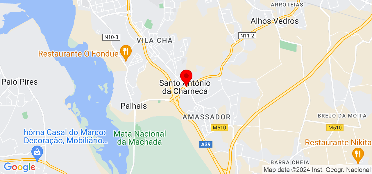 Gon&ccedil;alo Soares - Setúbal - Barreiro - Mapa