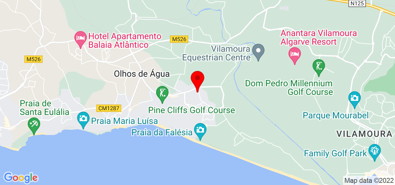 Anastasia - Faro - Albufeira - Mapa