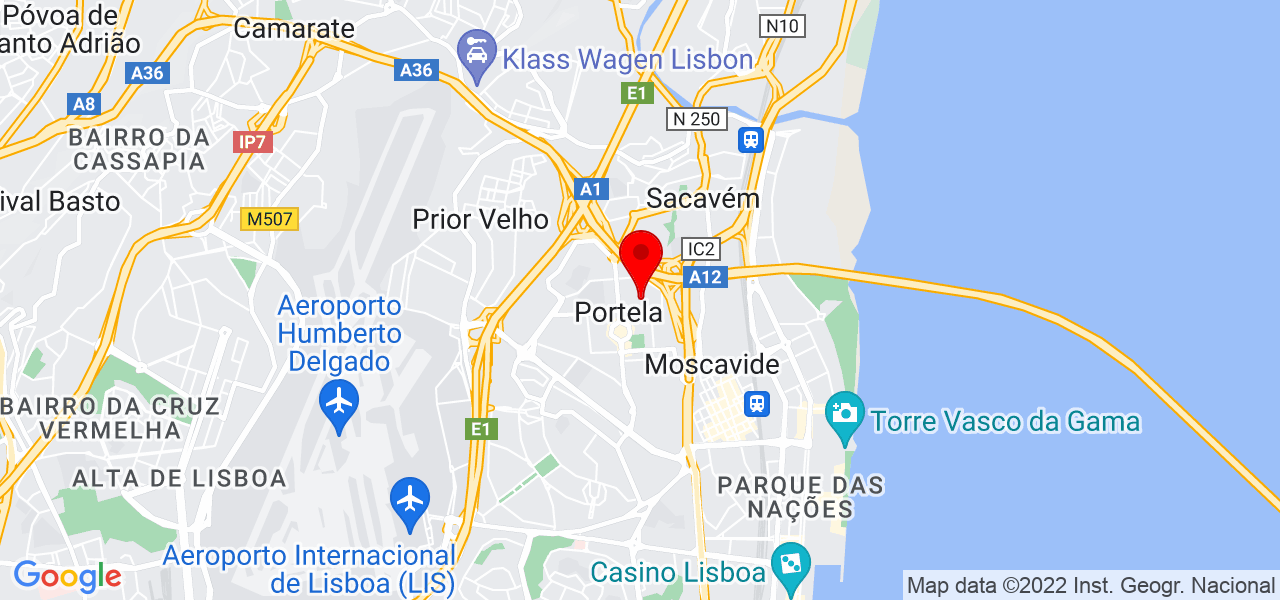 Nuno David Ferreira - Lisboa - Loures - Mapa