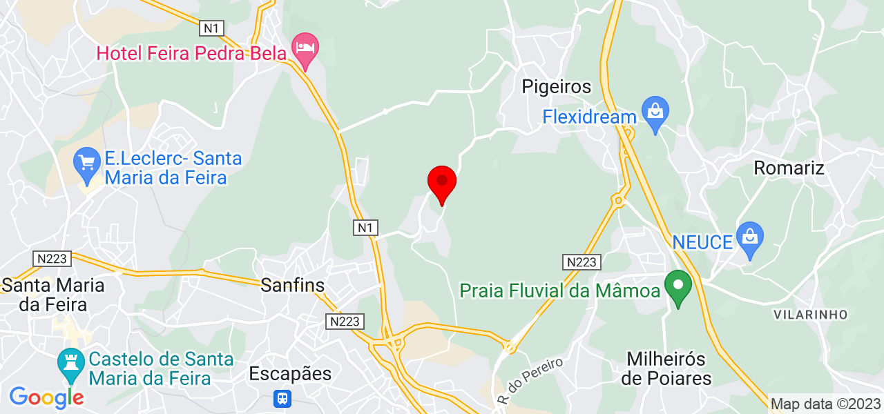 bruno - Aveiro - Santa Maria da Feira - Mapa
