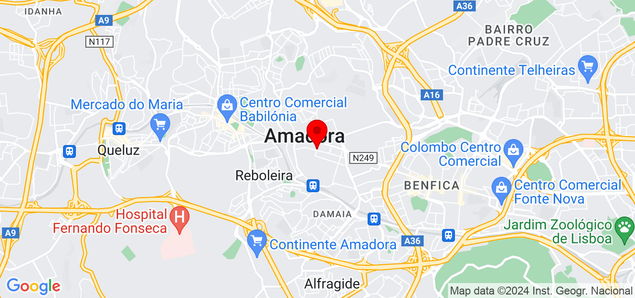 JR LimpoBrilho - Lisboa - Amadora - Map