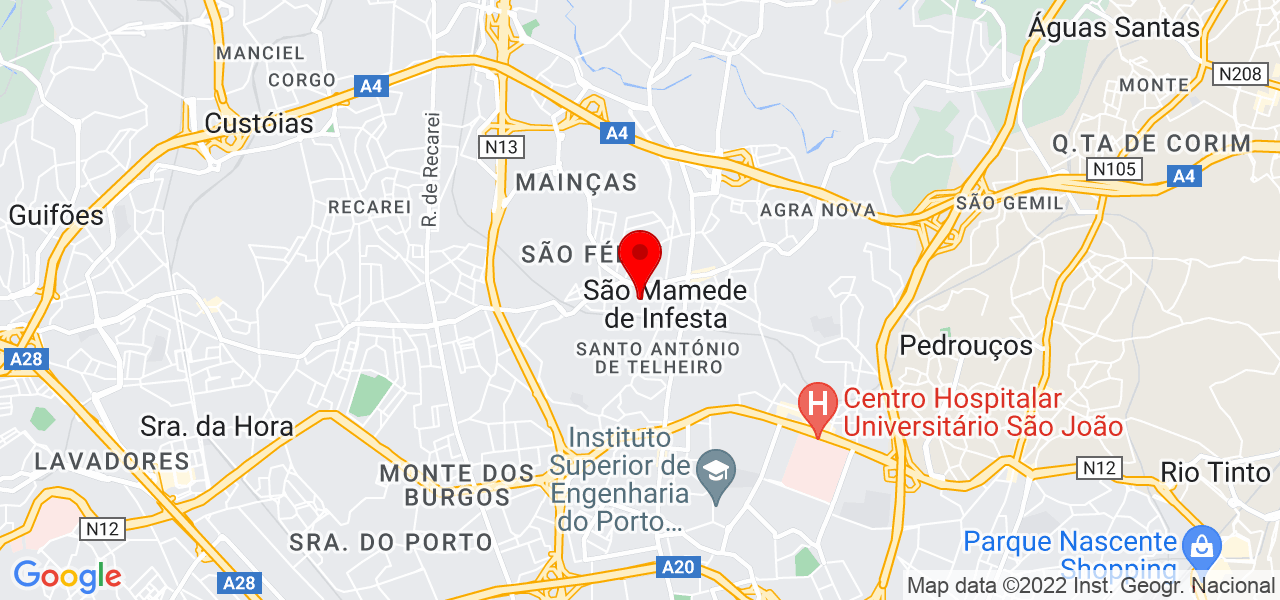 Marco Nunes - Porto - Matosinhos - Mapa