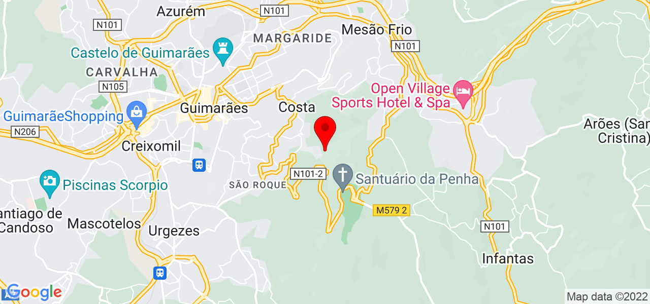 Let&iacute;cia - Braga - Guimarães - Map