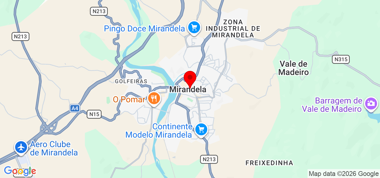 Limpeza - Bragança - Mirandela - Map